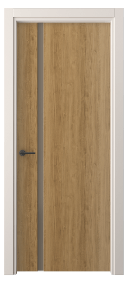 Межкомнатная дверь Freedom 4222 Грецкий орех Сатинированное бронзовое стекло, триплекс Цена 206600 AMD | Volhovec