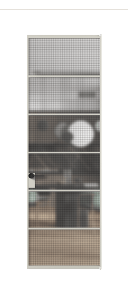 Алюминиевая дверь АЛПЛ040.04 Алюминий тёплый серый Декоративное стекло с сеткой "Mesh silver", триплекс, 6 мм. Без короба АТСР Цена 821230 Стоимость комплекта двери включает:
1. Полотно (600/650/700/750/800/850/900/950*2000-2400 мм).
2. Короб
3. Комплект фурнитуры (2 торцевые петли и магнитный замок с ответной планкой). Фабрика дверей Волховец 8 (800) 551 43 19 Алюминиевая дверь АЛПЛ040.04 Алюминий тёплый серый Декоративное стекло с сеткой "Mesh silver", триплекс, 6 мм Цена 821230 | Volhovec