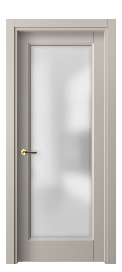 Межкомнатная дверь Галант 1402 Матовый светло-бежевый Сатинированное стекло Цена 353380 AMD | Volhovec