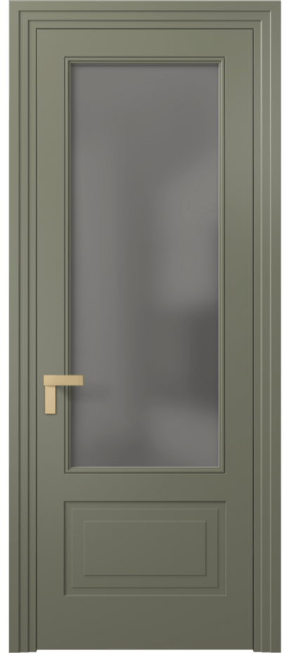 Дверь межкомнатная Рокка 8342 Матовый оливковый тёмный Сатинированное серое стекло, триплекс Каскадный компланарный наличник МОТ Цена 559071 AMD Наличники уже входят в базовый комплект. Фабрика дверей Волховец 8 (800) 551 43 19 Межкомнатная дверь Рокка 8342 Матовый оливковый тёмный Сатинированное серое стекло, триплекс Цена 559071 AMD | Volhovec