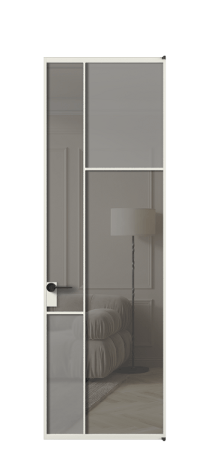 Межкомнатная дверь Mosaic АЛПЛ041.11 Алюминий серый Сатинированное серое стекло, триплекс, 6 мм + Прозрачное серое стекло, триплекс, 6 мм Цена 861690 AMD | Volhovec