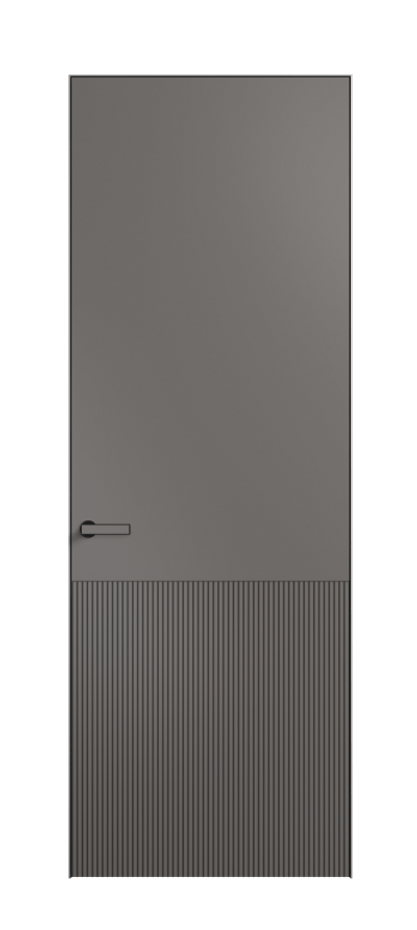 Дверь межкомнатная Velvet АКП 8204 Матовый классический серый. Скрытый короб Черный Цена 475200 . Фабрика дверей Волховец 8 (800) 551 43 19 Межкомнатная дверь Velvet АКП 8204 Матовый классический серый. Цена 475200 | Volhovec