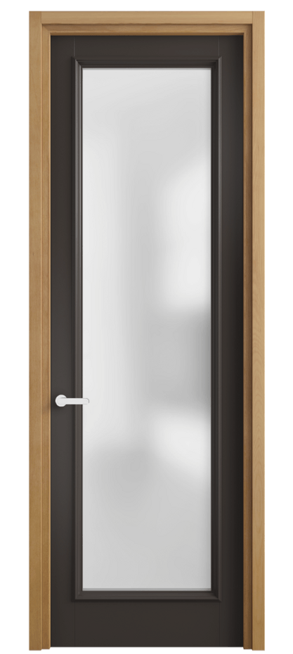 Межкомнатная дверь Charm 6702 Бук антрацит Сатинированное стекло Цена 638000 AMD | Volhovec