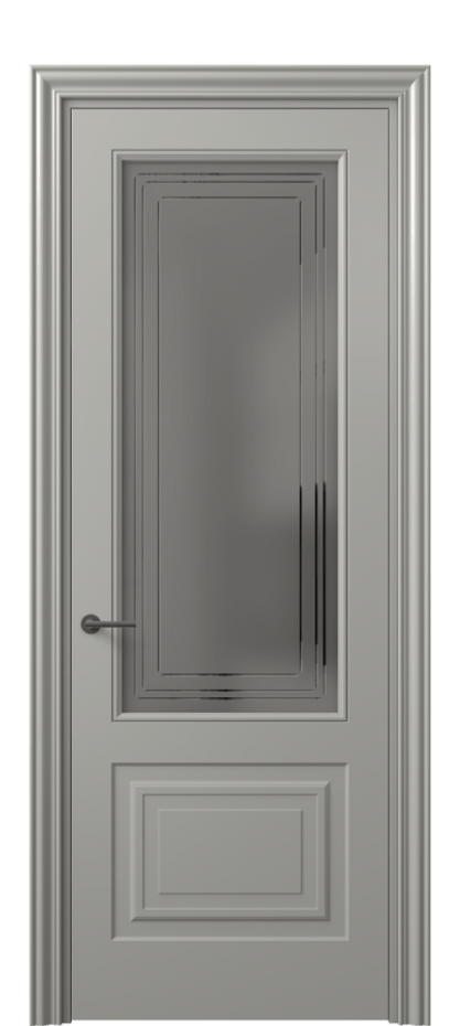 Дверь межкомнатная Mascot 8452 Матовый нейтральный серый Сатинированное серое стекло с гравировкой "Грани", триплекс, 7 мм Фигурный наличник МНСР Цена 77599 ₽ Наличники уже входят в базовый комплект. Фабрика дверей Волховец 8 (800) 551 43 19 Межкомнатная дверь Mascot 8452 Матовый нейтральный серый Сатинированное серое стекло с гравировкой "Грани", триплекс, 7 мм Цена 77599 ₽ | Volhovec