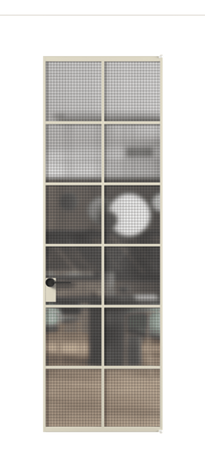 Алюминиевая дверь АЛПЛ040.05 Алюминий бежево-серый Декоративное стекло с сеткой "Mesh silver", триплекс, 6 мм. Без короба АБСР Цена 821230 Стоимость комплекта двери включает:
1. Полотно (600/650/700/750/800/850/900/950*2000-2400 мм).
2. Короб
3. Комплект фурнитуры (2 торцевые петли и магнитный замок с ответной планкой). Фабрика дверей Волховец 8 (800) 551 43 19 Алюминиевая дверь АЛПЛ040.05 Алюминий бежево-серый Декоративное стекло с сеткой "Mesh silver", триплекс, 6 мм Цена 821230 | Volhovec