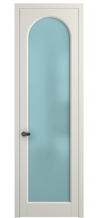 Межкомнатная дверь Палаццо 6804 Матовый жемчужный Сатинированное голубое стекло, триплекс Цена 654400 AMD | Volhovec