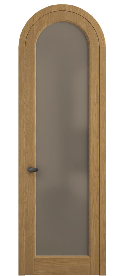 Межкомнатная дверь Палаццо 6814 Дуб солнечный матовый Сатинированное бронзовое стекло, триплекс Цена 1391600 AMD | Volhovec