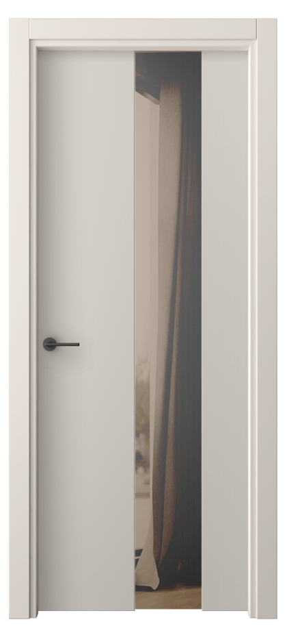 Межкомнатная дверь Freedom 4226 ПЭТ светло-серый Двустороннее бронзовое зеркало, триплекс Цена 273100 AMD | Volhovec