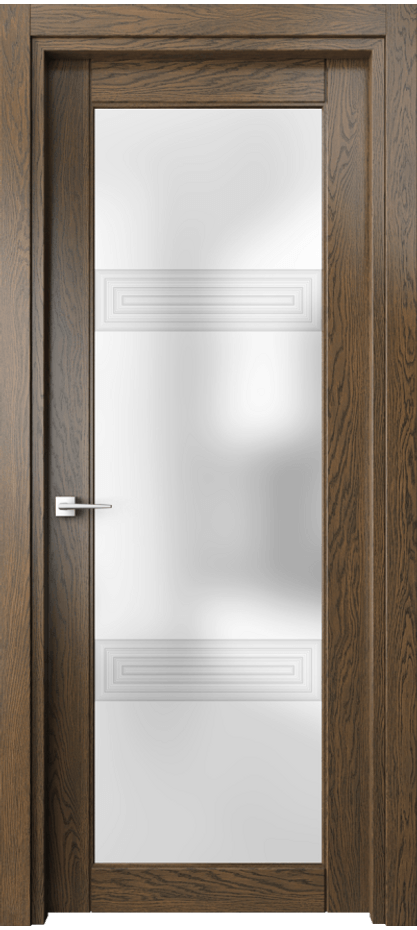 Межкомнатная дверь Ego 6112 Дуб серый Сатинированное стекло "3D" Цена 623680 AMD | Volhovec
