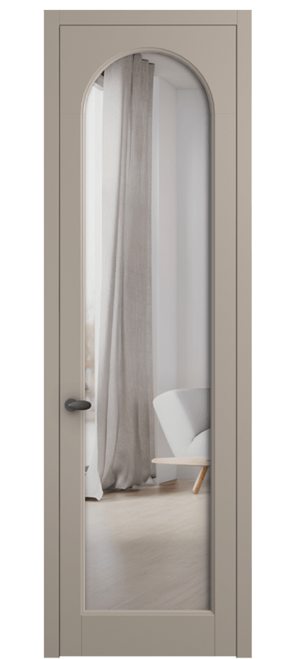 Межкомнатная дверь Палаццо 6804 Матовый бисквитный Двустороннее зеркало, триплекс Цена 667800 AMD | Volhovec