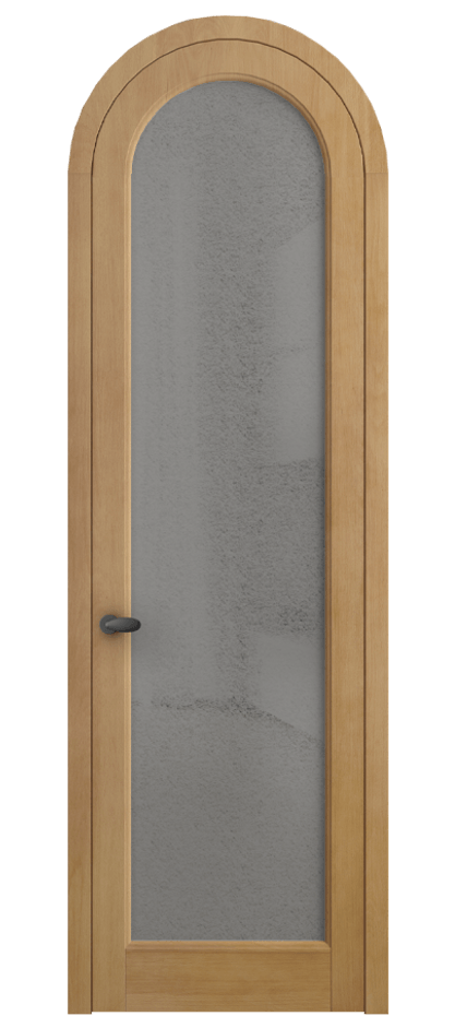 Межкомнатная дверь Палаццо 6814 Бук натуральный матовый Фактурное серое стекло "Лёд", триплекс Цена 1223000 AMD | Volhovec