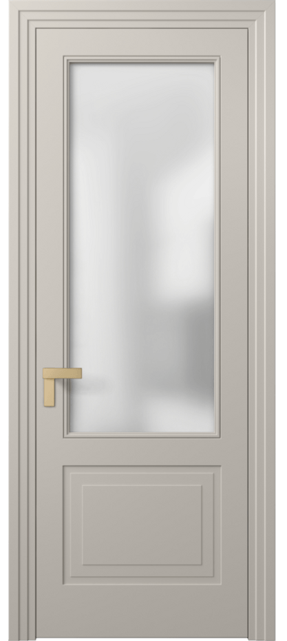 Межкомнатная дверь Rocca 8352 Матовый светло-бежевый Сатинированное стекло Цена 525351 AMD | Volhovec