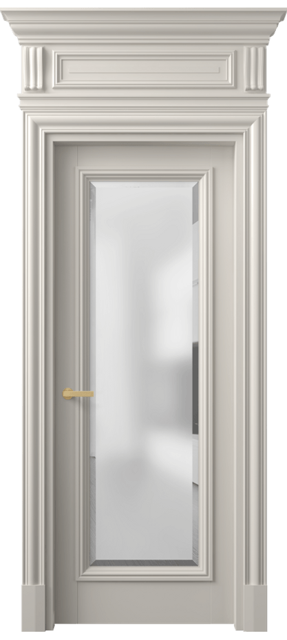 Межкомнатная дверь Antique 7300 Бук облачный серый Сатинированное стекло с фацетом Цена 1110120 AMD | Volhovec