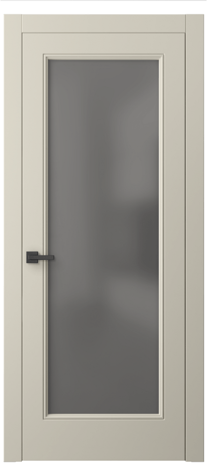Межкомнатная дверь Linea 8300 Матовый бежево-серый Сатинированное серое стекло, триплекс Цена 503770 AMD | Volhovec