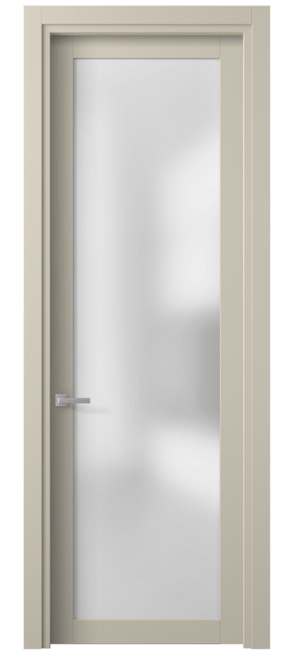 Межкомнатная дверь Planum 2102 ПЭТ светло-бежевый Сатинированное стекло Цена 171020 AMD | Volhovec