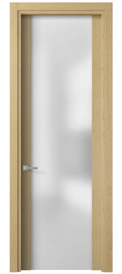 Межкомнатная дверь Planum 4114 Дуб натур Сатинированное стекло Цена 384130 AMD | Volhovec