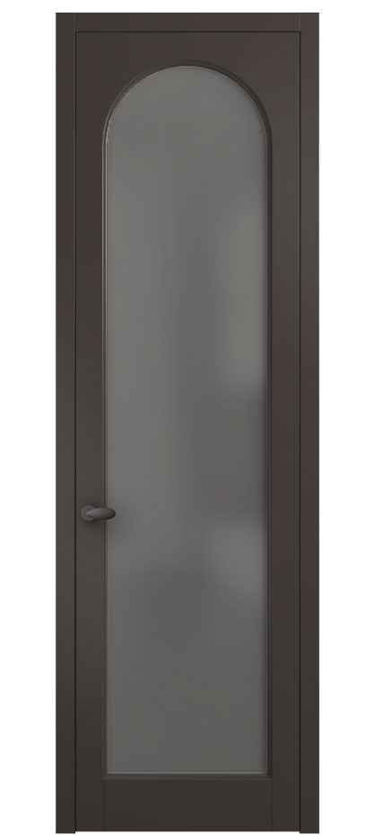 Межкомнатная дверь Палаццо 6804 Матовый антрацит Сатинированное серое стекло, триплекс Цена 654400 AMD | Volhovec