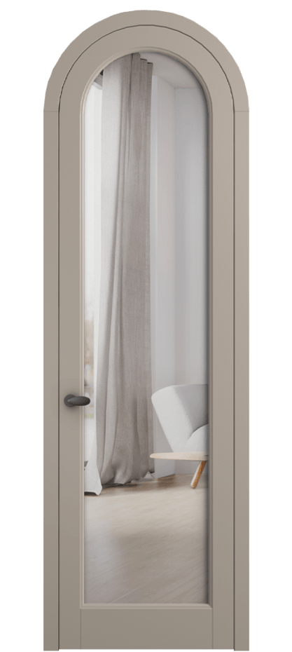 Межкомнатная дверь Палаццо 6814 Матовый бисквитный Двустороннее зеркало, триплекс Цена 857600 AMD | Volhovec