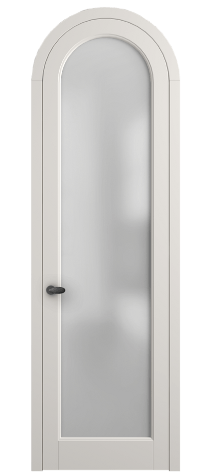 Межкомнатная дверь Палаццо 6814 Матовый пудровый белый Сатинированное стекло Цена 865000 AMD | Volhovec