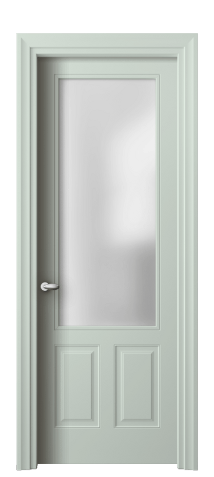 Межкомнатная дверь Esse 8522 Матовый белоснежный Сатинированное стекло Цена 523700 AMD | Volhovec