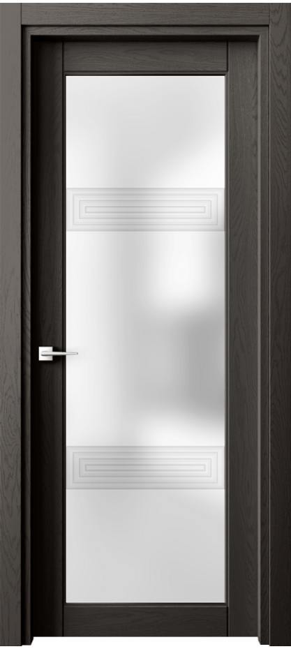 Дверь межкомнатная Ego 6112 Дуб антрацит Сатинированное стекло "3D" Гладкий наличник Ego ДАН Цена 4820 AZE Наличники уже входят в базовый комплект. Фабрика дверей Волховец 8 (800) 551 43 19 Межкомнатная дверь Ego 6112 Дуб антрацит Сатинированное стекло "3D" Цена 4820 AZE | Volhovec