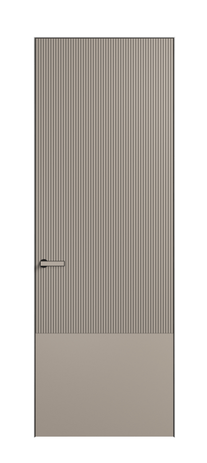 Дверь межкомнатная Velvet АКУ 8203 Матовый бисквитный. Скрытый универсальный короб Черный Цена 557700 . Фабрика дверей Волховец 8 (800) 551 43 19 Межкомнатная дверь Velvet АКУ 8203 Матовый бисквитный. Цена 557700 | Volhovec