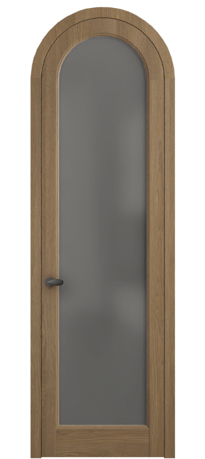 Межкомнатная дверь Палаццо 6814 Дуб мускатный матовый Сатинированное серое стекло, триплекс Цена 1420600 AMD | Volhovec