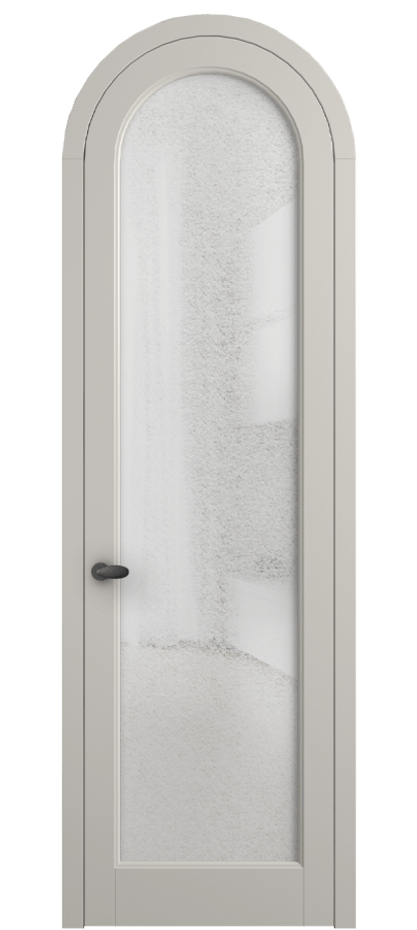 Межкомнатная дверь Палаццо 6814 Матовый облачно-серый Фактурное стекло "Лёд", триплекс Цена 884500 AMD | Volhovec