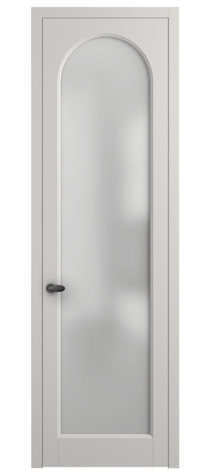 Межкомнатная дверь Палаццо 6804 Матовый серый Сатинированное стекло Цена 654400 AMD | Volhovec