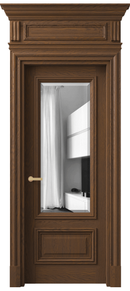 Дверь межкомнатная Антик 7306 Дуб каштановый матовый Двустороннее зеркало с фацетом, триплекс КЭП + Объёмный фриз + Карниз ДКШ.М Цена 269949 ₽ Наличники уже входят в базовый комплект. Фабрика дверей Волховец 8 (800) 551 43 19 Межкомнатная дверь Антик 7306 Дуб каштановый матовый Двустороннее зеркало с фацетом, триплекс Цена 269949 ₽ | Volhovec