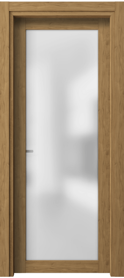 Межкомнатная дверь Neo 2102 Грецкий орех Сатинированное стекло Цена 147690 AMD | Volhovec