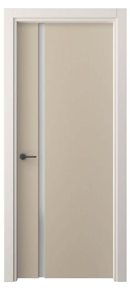 Межкомнатная дверь Фридом 4222 ПЭТ серо-коричневый  Сатинированное стекло Цена 223200 AMD | Volhovec