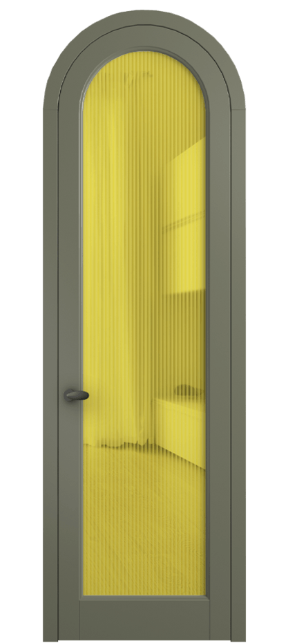 Дверь межкомнатная Palazzo 6814 Матовый оливковый тёмный Рифлёное жёлтое стекло "Moru", триплекс 0536R МОТ Цена 898000 AMD Наличники уже входят в базовый комплект. Фабрика дверей Волховец 8 (800) 551 43 19 Межкомнатная дверь Palazzo 6814 Матовый оливковый тёмный Рифлёное жёлтое стекло "Moru", триплекс Цена 898000 AMD | Volhovec