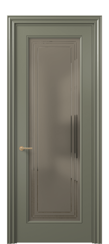 Дверь межкомнатная Mascot 8400 Матовый оливковый тёмный Сатинированное бронзовое стекло с гравировкой "Грани", триплекс, 7 мм Фигурный наличник МОТ Цена 81480 ₽ Наличники уже входят в базовый комплект. Фабрика дверей Волховец 8 (800) 551 43 19 Межкомнатная дверь Mascot 8400 Матовый оливковый тёмный Сатинированное бронзовое стекло с гравировкой "Грани", триплекс, 7 мм Цена 81480 ₽ | Volhovec