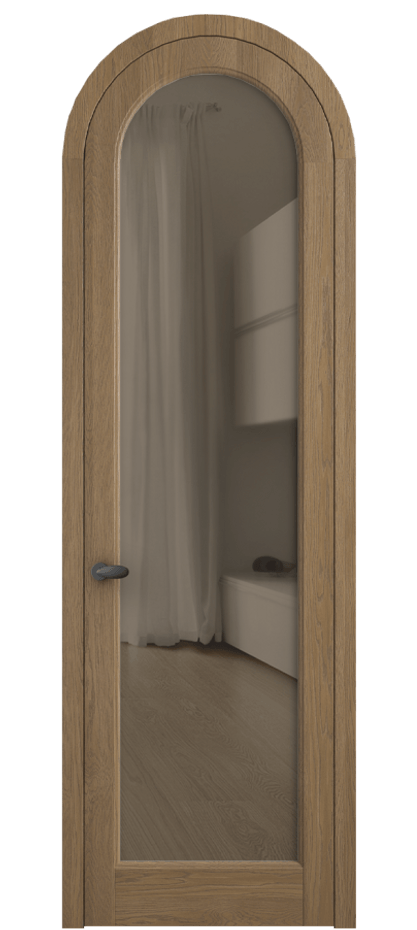 Межкомнатная дверь Палаццо 6814 Дуб мускатный матовый Прозрачное бронзовое стекло, триплекс Цена 1420600 AMD | Volhovec