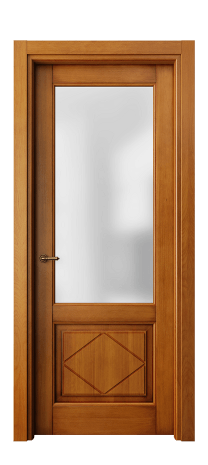 Межкомнатная дверь Toscana Rombo 6342 Бук светлый с патиной Сатинированное стекло Цена 577820 AMD | Volhovec