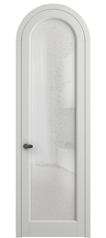 Межкомнатная дверь Палаццо 6814 Матовый светло-серый Фактурное стекло "Лёд", триплекс Цена 884500 AMD | Volhovec