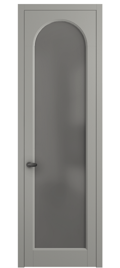 Межкомнатная дверь Palazzo 6804 Матовый нейтральный серый Сатинированное серое стекло, триплекс Цена 654400 AMD | Volhovec