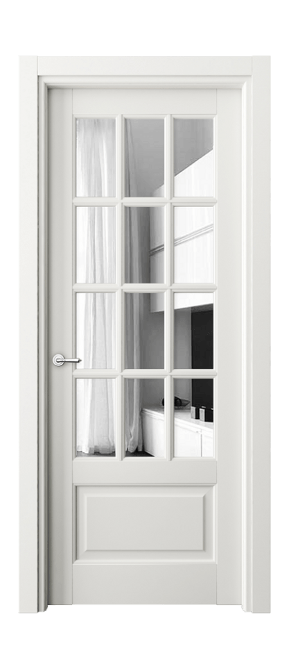 Межкомнатная дверь Тоскана Грильято 6313 Матовый серый Двустороннее зеркало, триплекс Цена 790390 AMD | Volhovec