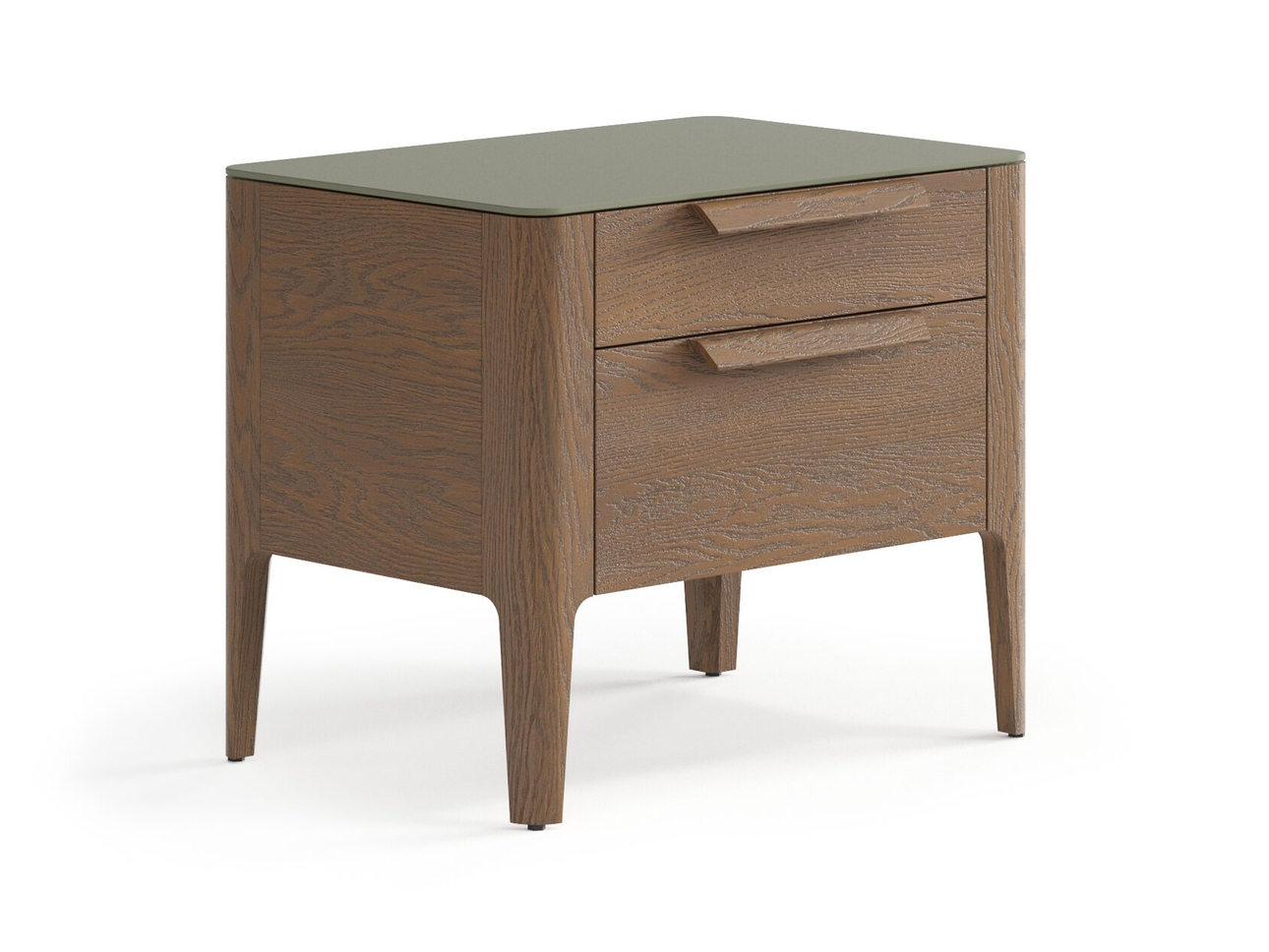 Тумба прикроватная Piega 2 ящика дуб туманный матовый