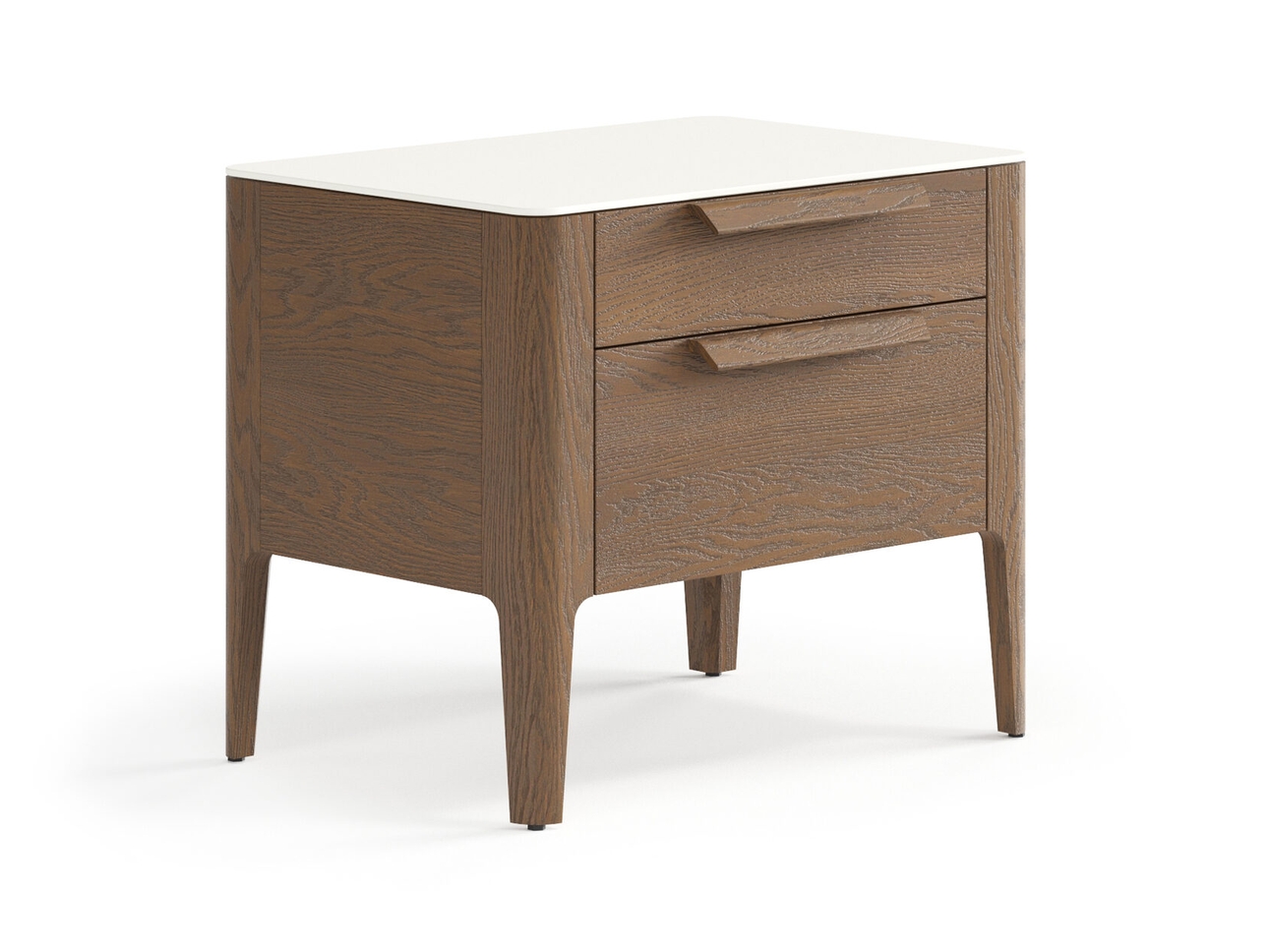 Тумба прикроватная Piega 2 ящика дуб туманный матовый