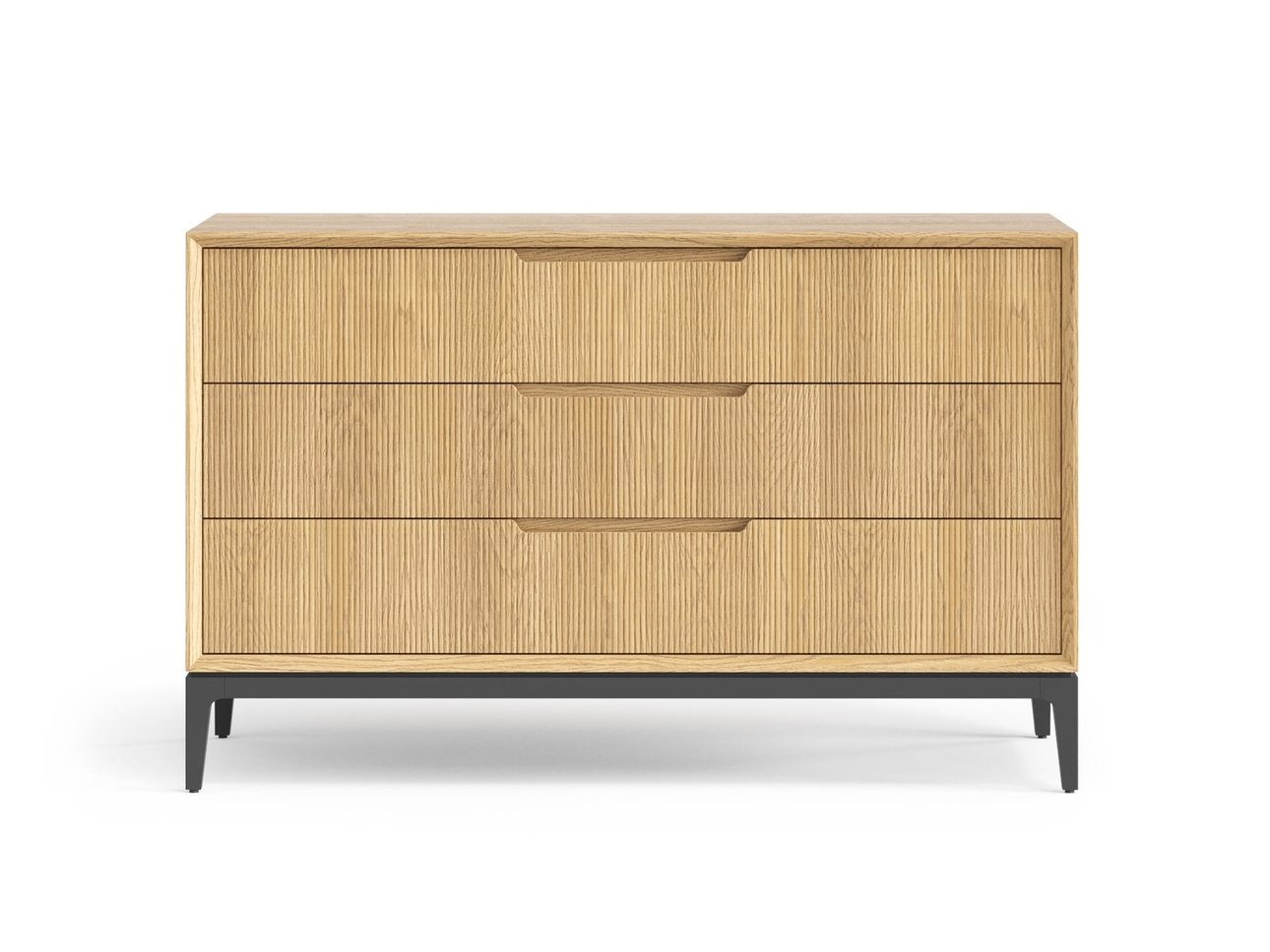 Комод Velvet 3 ящика дуб соломенный матовый