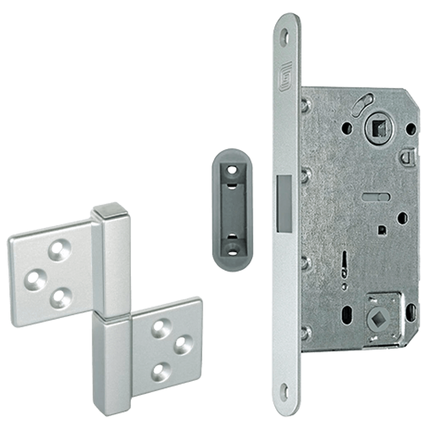 Комплект фурнитуры квадратное сечение матовый хром