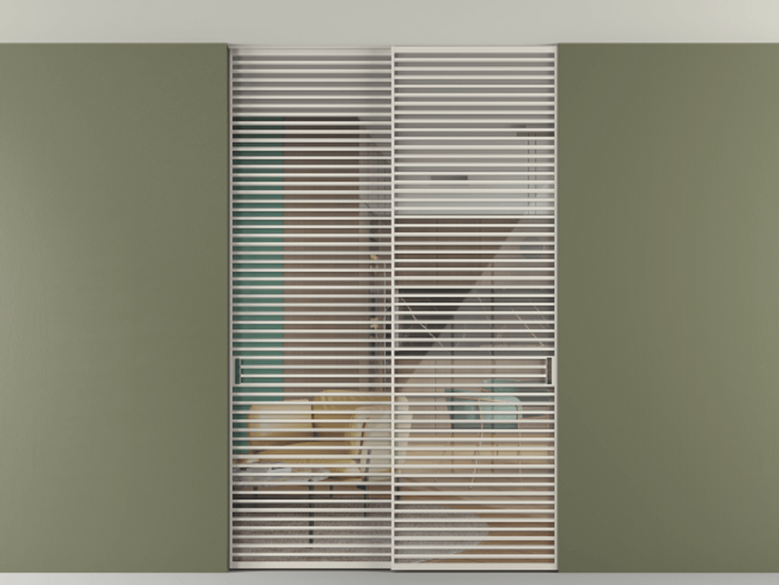 Перегородка Formato внутри проёма скрытое крепление в потолок 2 створки АЛПР 040.07 Алюминий облачно-серый Рефлективное прозрачное стекло "Stopsol", калёное. Цена 3514430 AMD 1. Полотно 2 шт. (800/2100 мм)
2. Комплект установки раздвижной системы
3. Базовый комплект фурнитуры
4. Ручка RONDO. Фабрика дверей Волховец 8 (800) 551 43 19 Перегородка Formato внутри проёма скрытое крепление в потолок 2 створки АЛПР 040.07 Алюминий облачно-серый Рефлективное прозрачное стекло "Stopsol", калёное Цена 3514430 AMD | Volhovec