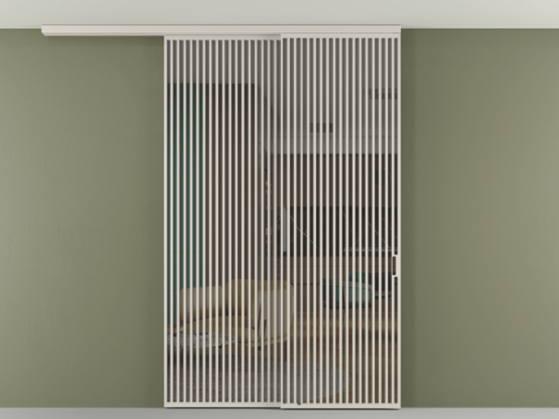 Перегородка Формато вдоль стены на потолок 2 створки с синхронным механизмом АЛПР 040.06 Алюминий облачно-серый Прозрачное серое стекло, триплекс. Цена 23480 AZE 1. Полотно 2 шт. (800/2100 мм)
2. Комплект установки раздвижной системы
3. Базовый комплект фурнитуры
4.Ручка Рондо. Фабрика дверей Волховец 8 (800) 551 43 19 Перегородка Формато вдоль стены на потолок 2 створки с синхронным механизмом АЛПР 040.06 Алюминий облачно-серый Прозрачное серое стекло, триплекс Цена 23480 AZE | Volhovec