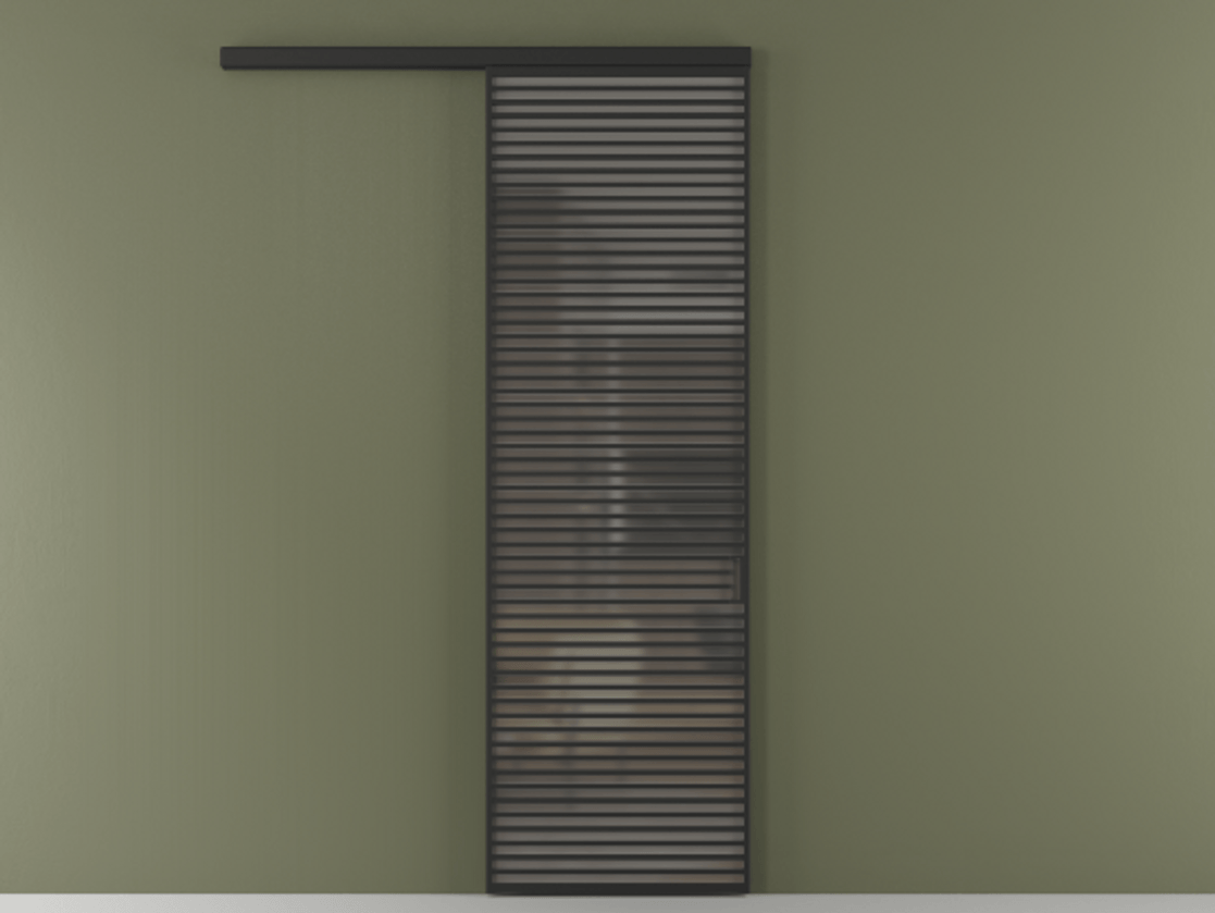 Перегородка Formato вдоль стены одностворчатая АЛПР 040.07 Алюминий Черный Сатинированное серое стекло, триплекс, 6 мм. Скрытый короб ЧЕР Цена 197500 ₽ 1. Полотно (800/2100 мм)
2. Комплект установки раздвижной системы
3. Базовый комплект фурнитуры
4.Ручка RONDO
. Фабрика дверей Волховец 8 (800) 551 43 19  Перегородка Formato вдоль стены одностворчатая АЛПР 040.07 Алюминий Черный Сатинированное серое стекло, триплекс, 6 мм Цена 197500 ₽  | Volhovec