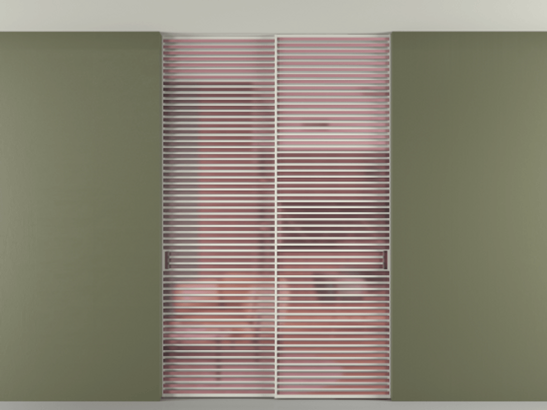 Перегородка Formato внутри проёма скрытое крепление в потолок 2 створки АЛПР 040.07 Алюминий Белый Сатинированное розовое стекло, триплекс. Скрытый короб БЕЛ Цена 396220 ₽ 1. Полотно 2 шт. (800/2100 мм)
2. Комплект установки раздвижной системы
3. Базовый комплект фурнитуры
4. Ручка RONDO. Фабрика дверей Волховец 8 (800) 551 43 19 Перегородка Formato внутри проёма скрытое крепление в потолок 2 створки АЛПР 040.07 Алюминий Белый Сатинированное розовое стекло, триплекс Цена 396220 ₽ | Volhovec