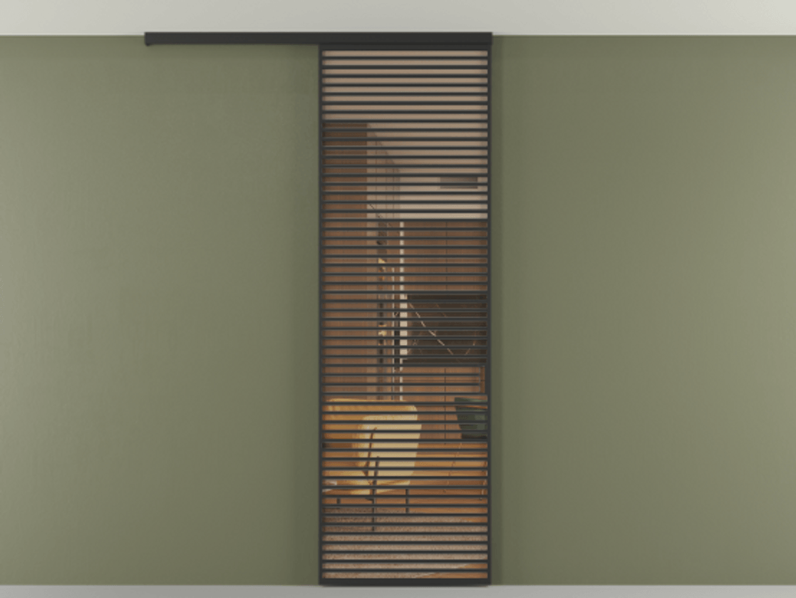 Перегородка Формато вдоль стены на потолок 1 створка АЛПР 040.07 Алюминий Черный Прозрачное оранжевое стекло, триплекс Цена 1147600 AMD | Volhovec