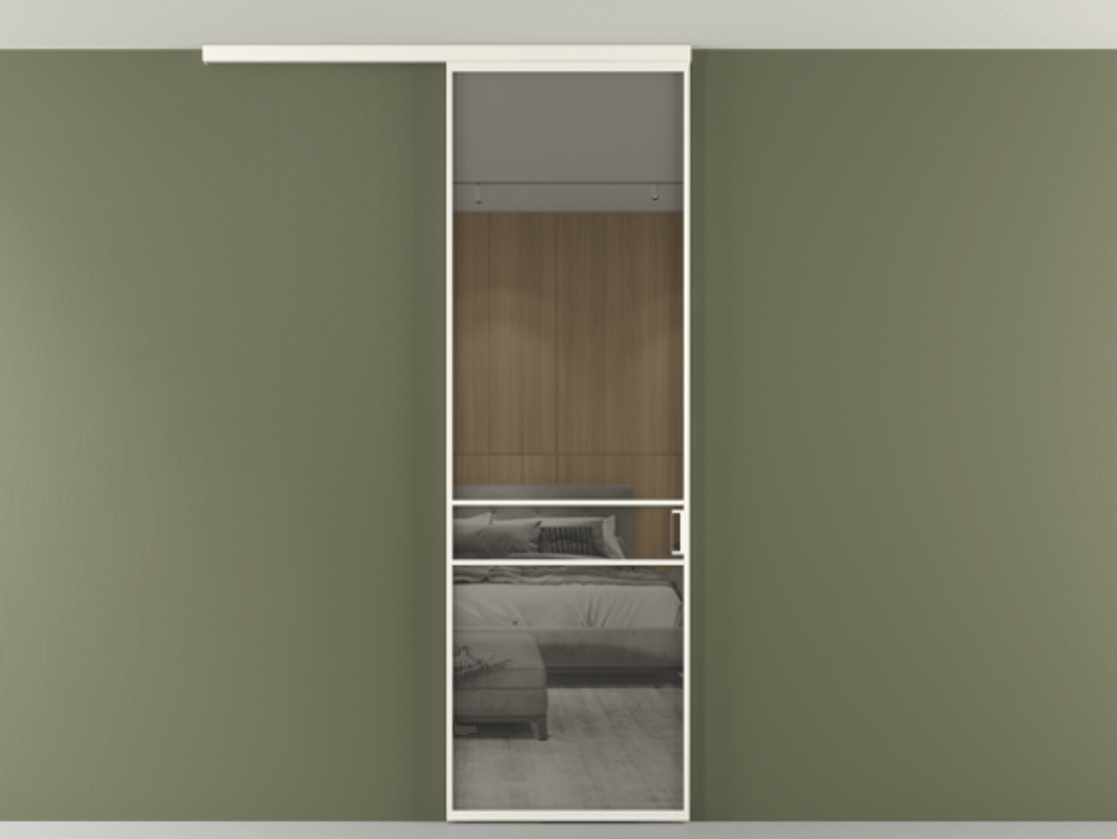 Перегородка Формато вдоль стены на потолок 1 створка АЛПР 040.02 Алюминий пудровый белый Рефлективное серое стекло "Стопсол", калёное. Цена 846440 AMD 1. Полотно 2 шт. (800/2100 мм)
2. Комплект установки раздвижной системы
3. Базовый комплект фурнитуры
4.Ручка Рондо. Фабрика дверей Волховец 8 (800) 551 43 19 Перегородка Формато вдоль стены на потолок 1 створка АЛПР 040.02 Алюминий пудровый белый Рефлективное серое стекло "Стопсол", калёное Цена 846440 AMD | Volhovec