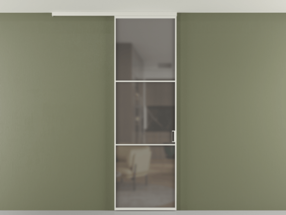 Перегородка Formato вдоль стены на потолок одностворчатая АЛПР 040.03 Алюминий Белый Сатинированное серое стекло, триплекс, 6 мм. Скрытый короб БЕЛ Цена 106340 ₽ 1. Полотно 2 шт. (800/2100 мм)
2. Комплект установки раздвижной системы
3. Базовый комплект фурнитуры
4.Ручка RONDO
. Фабрика дверей Волховец 8 (800) 551 43 19 Перегородка Formato вдоль стены на потолок одностворчатая АЛПР 040.03 Алюминий Белый Сатинированное серое стекло, триплекс, 6 мм Цена 106340 ₽ | Volhovec